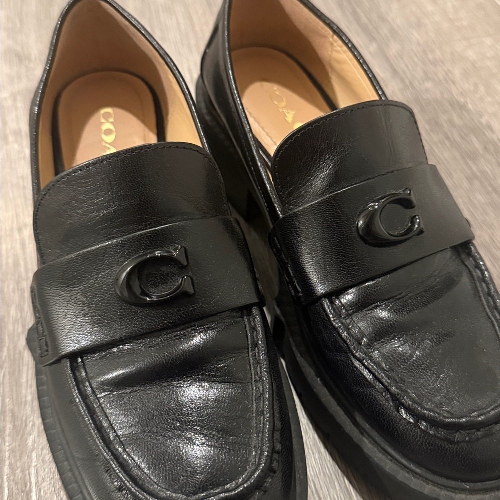Coach Leah  Loafers Black Size 6.5 - Picture 8 of 8